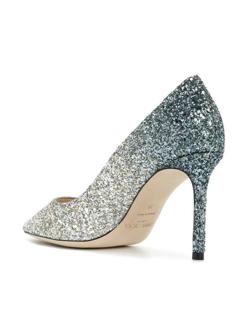 Dusk blue and silver Romy pumps Jimmy Choo | ROMY85BRESILVER/DUSKBLUE